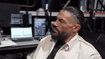Eyeing Roman Reigns GIF