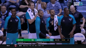 charlotte hornets wow GIF by NBA