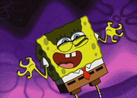 spongebob squarepants laughing GIF