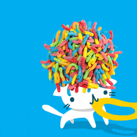 Gummy Worms Cat GIF by Trolli