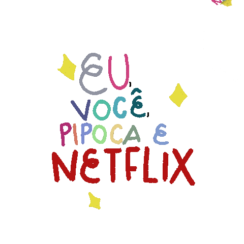 Eu Voce Pipoca E Netflix Sticker