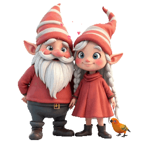 I Love You Gnomes Sticker