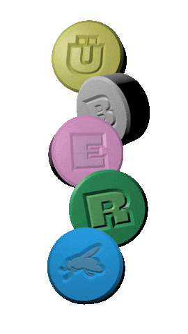 Pills Skateboards Sticker by ÜBER