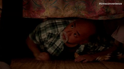 Hiding Under The Bed GIFs - Get the best GIF on GIPHY