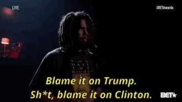 j cole blame it on trump GIF by BET Awards