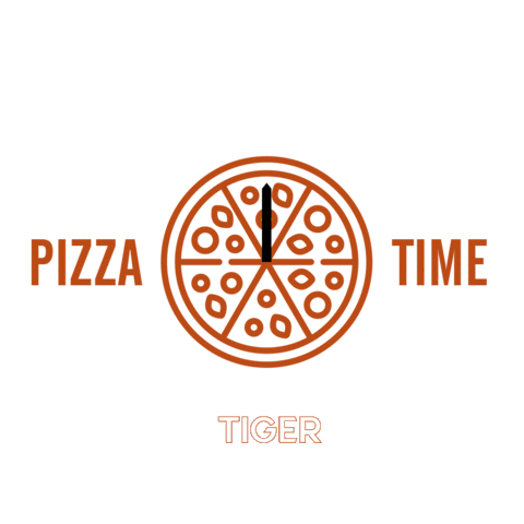 Tiger Wood Fire Pizza Sticker