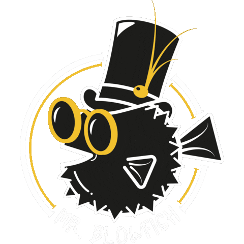 Mr. Blowfish Sticker