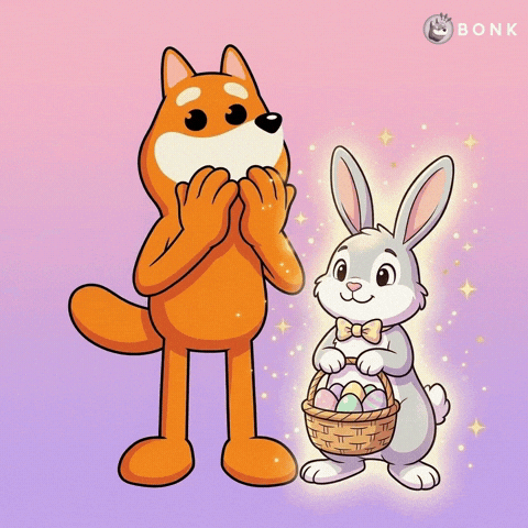 Shocked Easter Bunny GIF by BONK