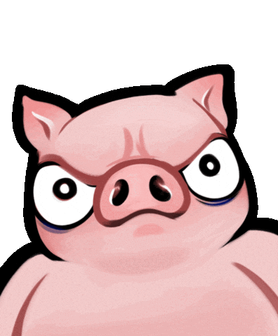 Angry Pig Sticker
