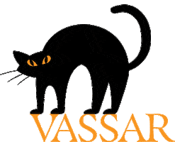 Halloween Cats Sticker by Vassar College