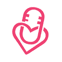 Heart Pink Sticker by organiser-mon-mariage