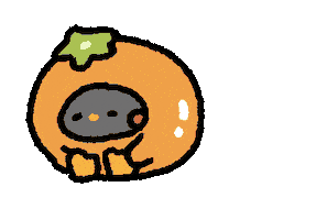 Orange Kiss Sticker