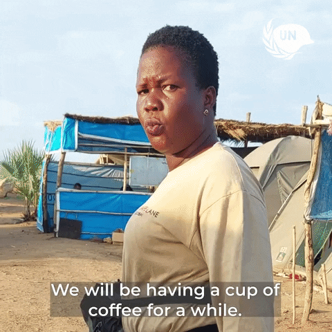 United Nations Coffee GIF by UN Peacekeeping
