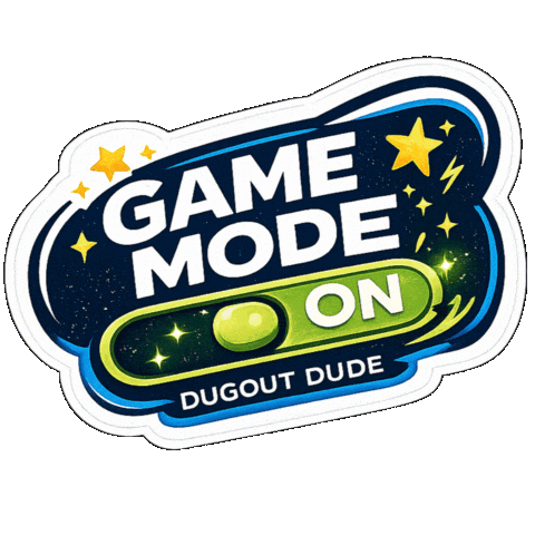 Locked In Baseball Sticker by Dugout Dude