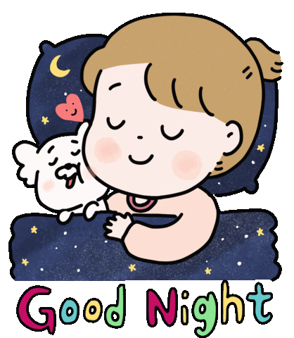 Good Night Dog Sticker by 大姚Dayao
