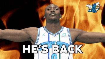 excited bismack biyombo GIF by Charlotte Hornets