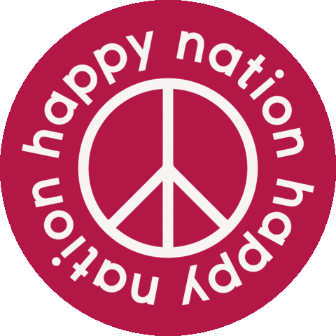 Peace Sign Sticker by happy nation