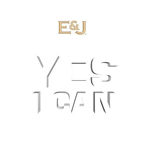 Yes I Can Drink Sticker by E&J Brandy