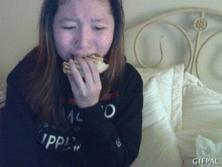crying while eating