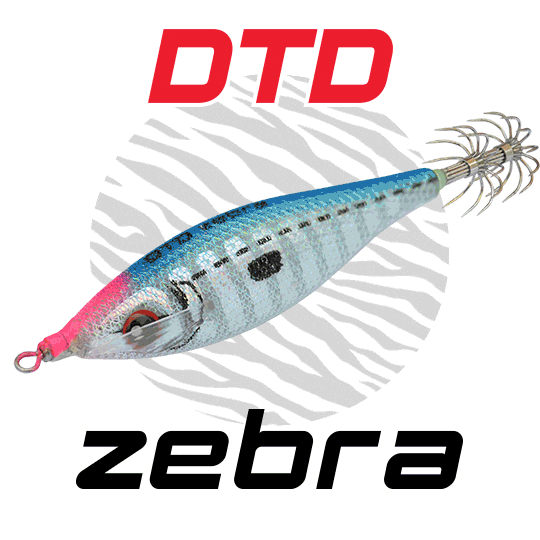 Zebra Sticker by DTD squid jigs