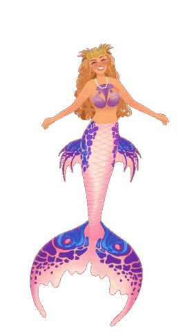 Huntington Beach Mermaid Magic Sticker by Mermaid_Lux