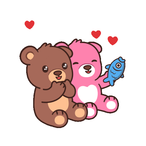 Teddy Bear Love Sticker by BEARISH