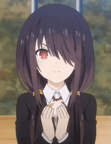 Girl Eating GIF