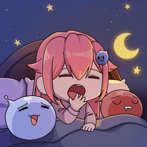 Tired Good Night GIF by Squishiverse