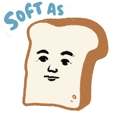 Bread Squeeze Sticker by Yoko Georgiou