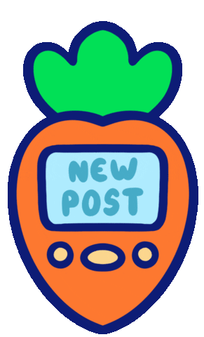 New Post Bunny Sticker by Sunshunes