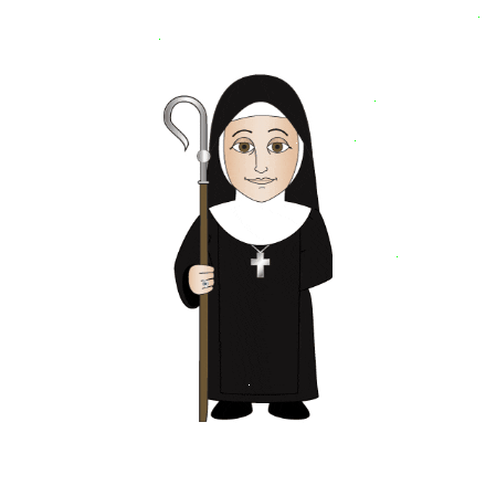 Monk Nun Sticker by Mosteiro da Virgem