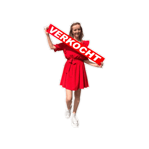 Verkocht Sticker by Straf Vastgoed