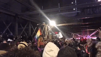 Crowds Celebrate Martin Luther King Jr. Day During March on Brooklyn Bridge