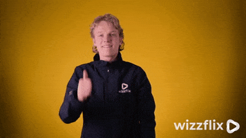 Wizzflix_ dance party dancing yellow GIF
