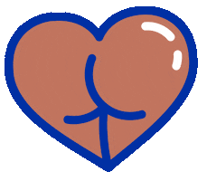 Heart Booty Sticker by Cheeky Charity