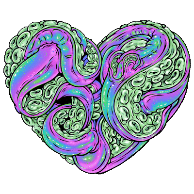 Heart Beat Art Sticker