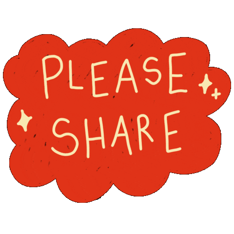Share Please Sticker by Garanceenpapier