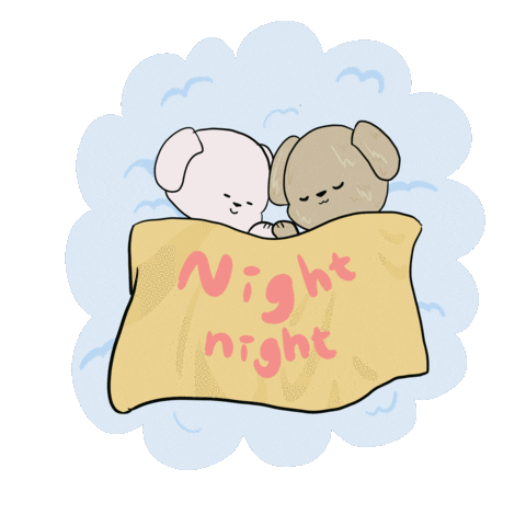 Night Sleeping Sticker