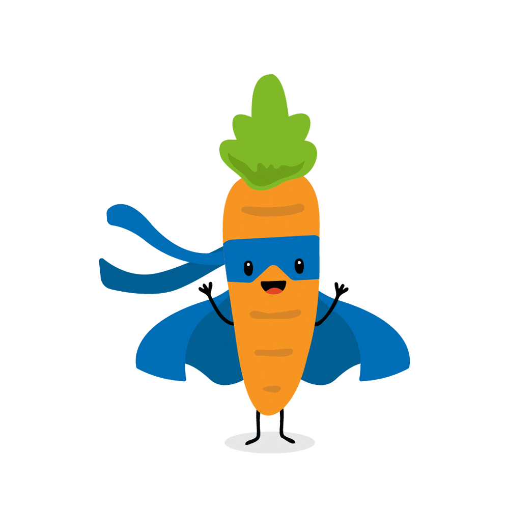 Heroes Carrot Sticker by Studiwerk Hannover
