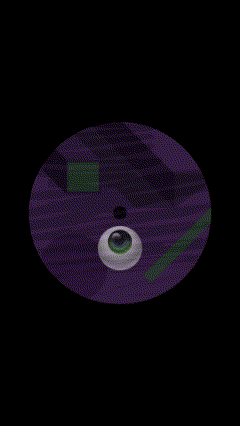 MANXA21 purple eye psychedelia framebyframe GIF
