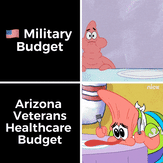 Vet Healthcare in Arizona English text motion meme