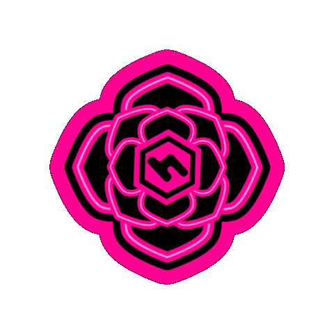 Neon Mandala Sticker by HoneyGrove