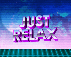 Just Relax Happy Sunday GIF by AnimatedText