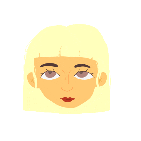 Girl Melting Sticker