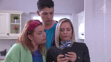 Family Phone GIF by Hollyoaks