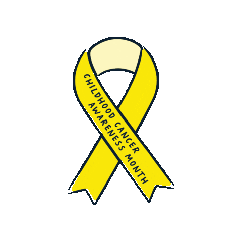 Yellow Ribbon Cancer Sticker by Camp Quality