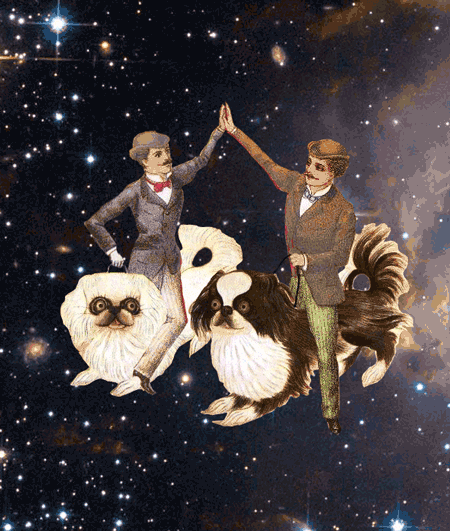 High Five Collage Art GIF by Scorpion Dagger