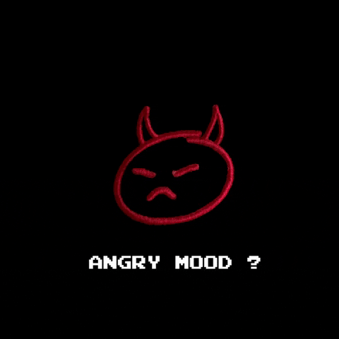 DONTKNOWHY angry red mood devil face GIF