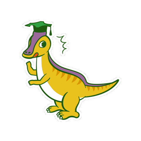 Dinosaur 恐竜 Sticker by International Student Recruitment Team, Hokkaido University