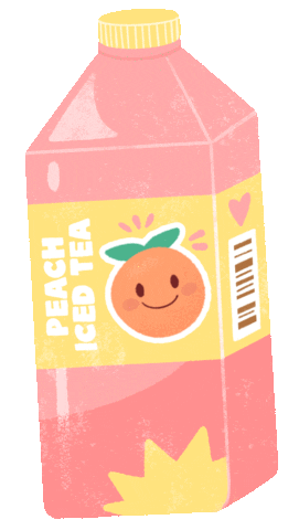 Drink Peach Sticker by Moli Fernyx
